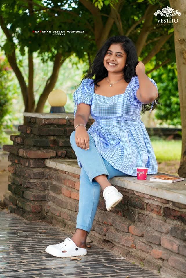 Vestito blue gingham top