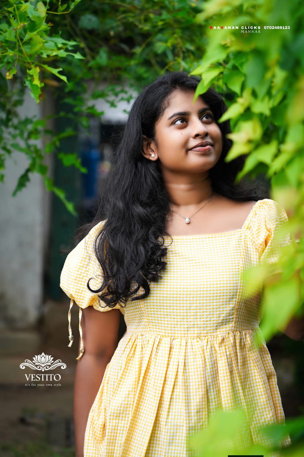 Vestito yellow gingham dress